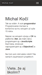 Mobile Screenshot of michalkoci.com