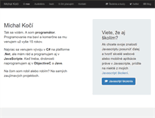 Tablet Screenshot of michalkoci.com